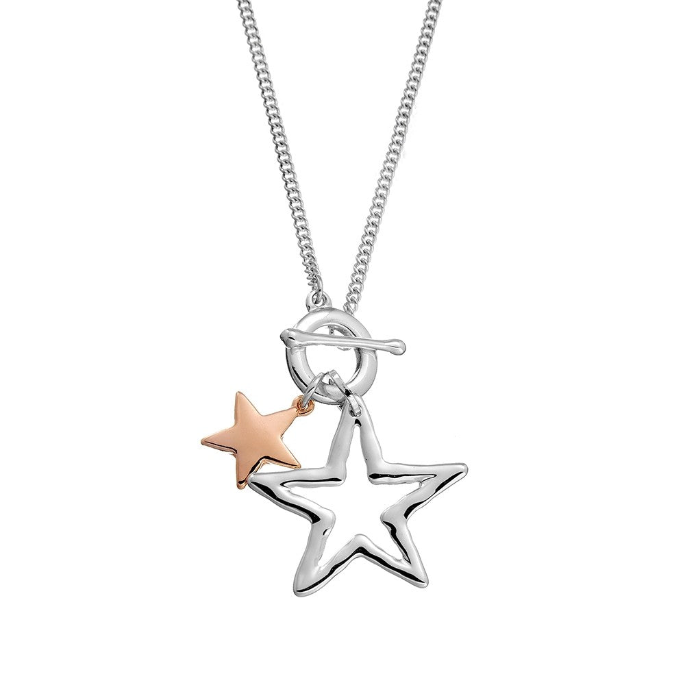 Allure Curb Chain Necklace - Double Star