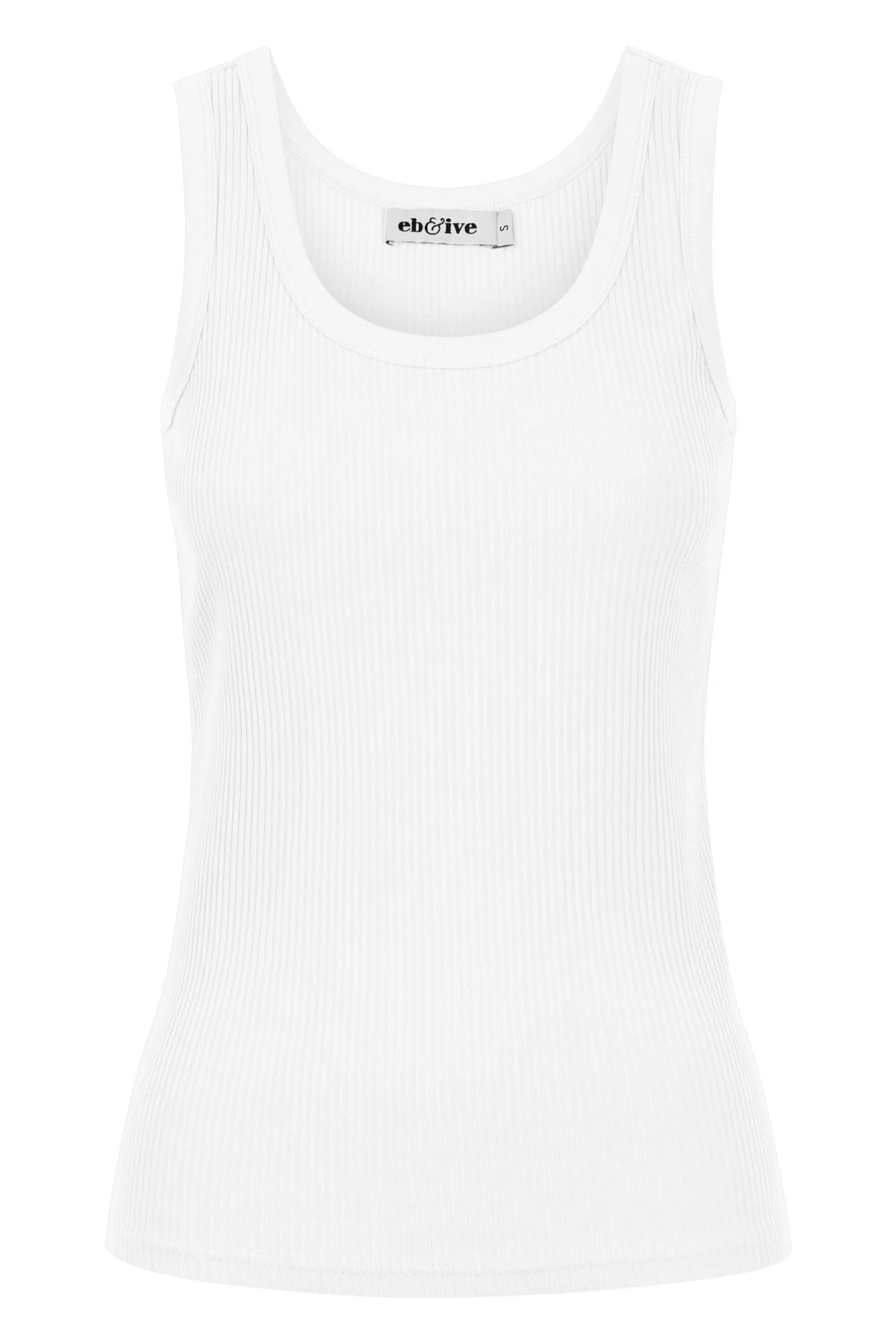 Ribbed Cotton Tank - Opal