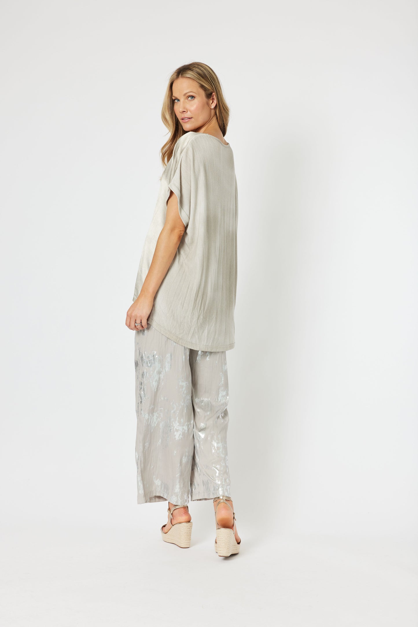 Champagne Foil Pant