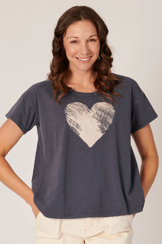 Heart Tee- Ink