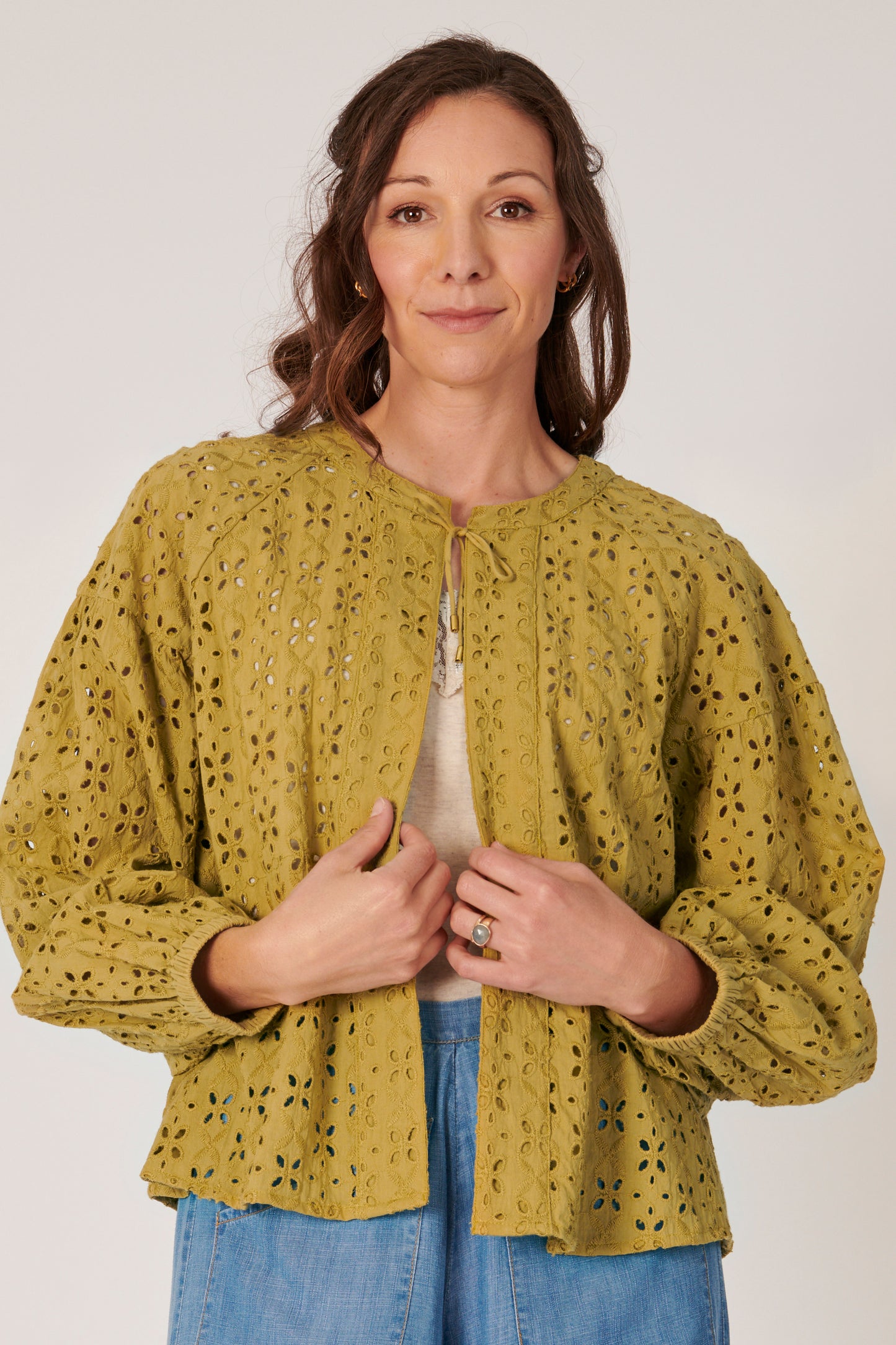 Peasant Jacket- Olive