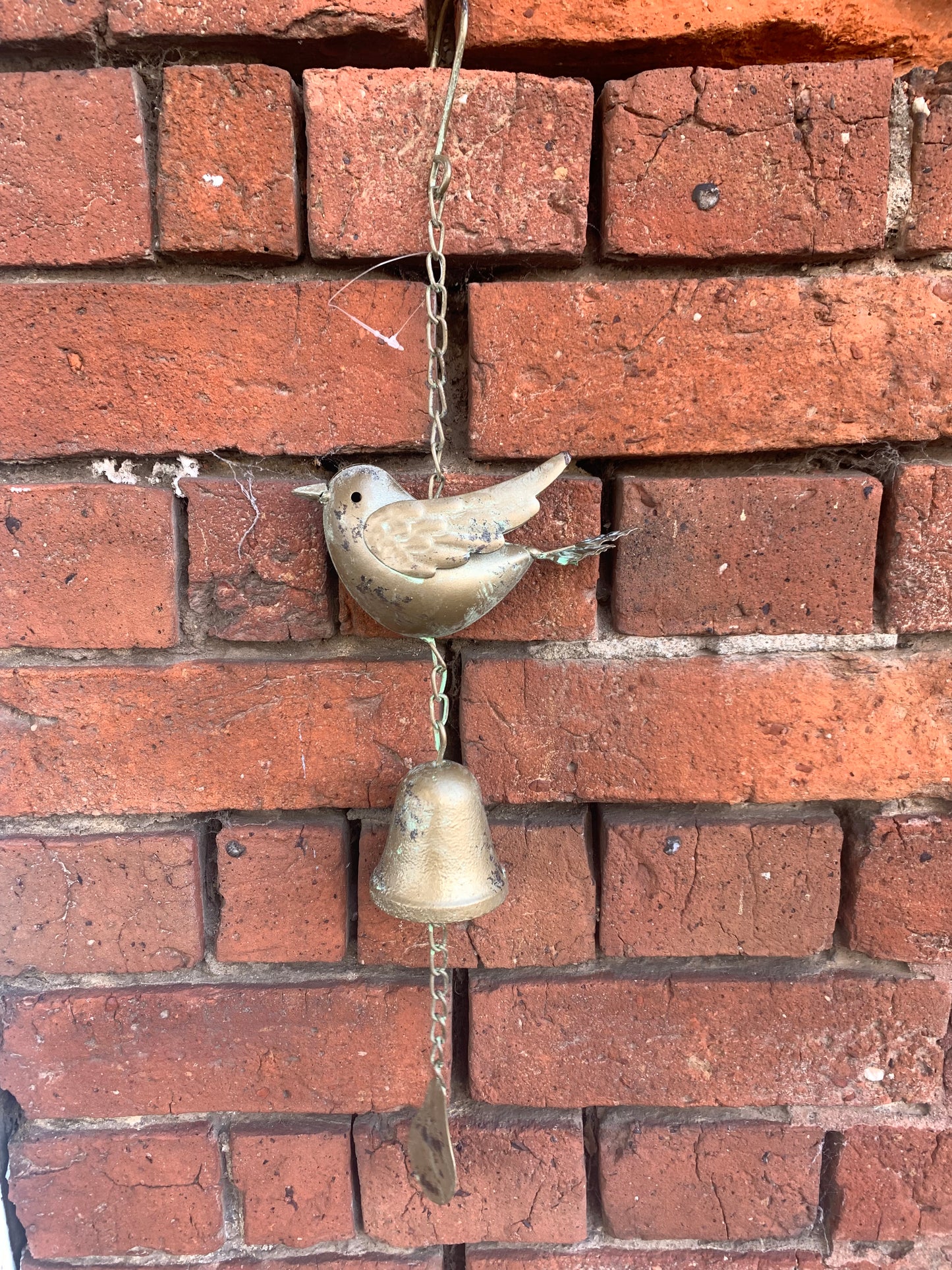 Chain Bird with Bell- Gold