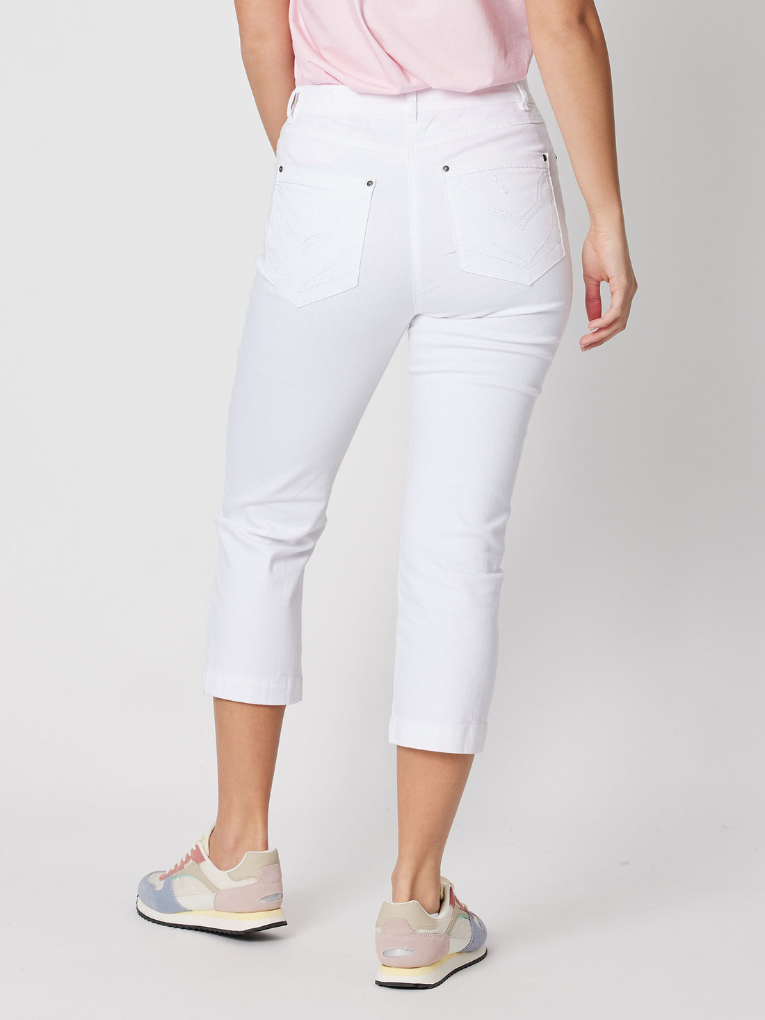 Cropped Miracle Jeans - White Denim