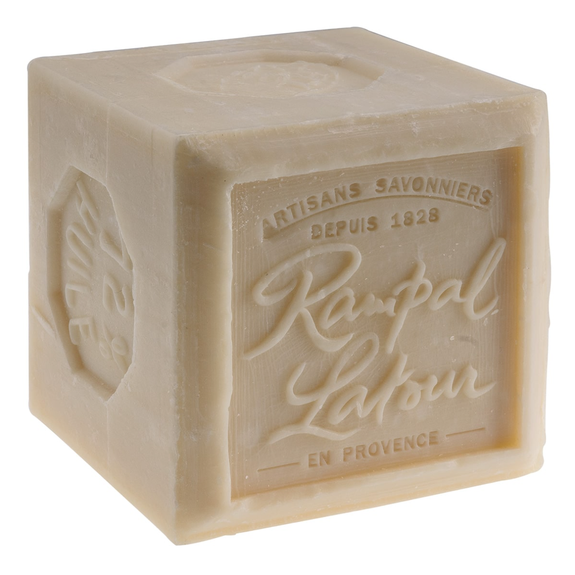 Rampal Latour Savon de Marseille Traditional 600 gram Cube Soap - White