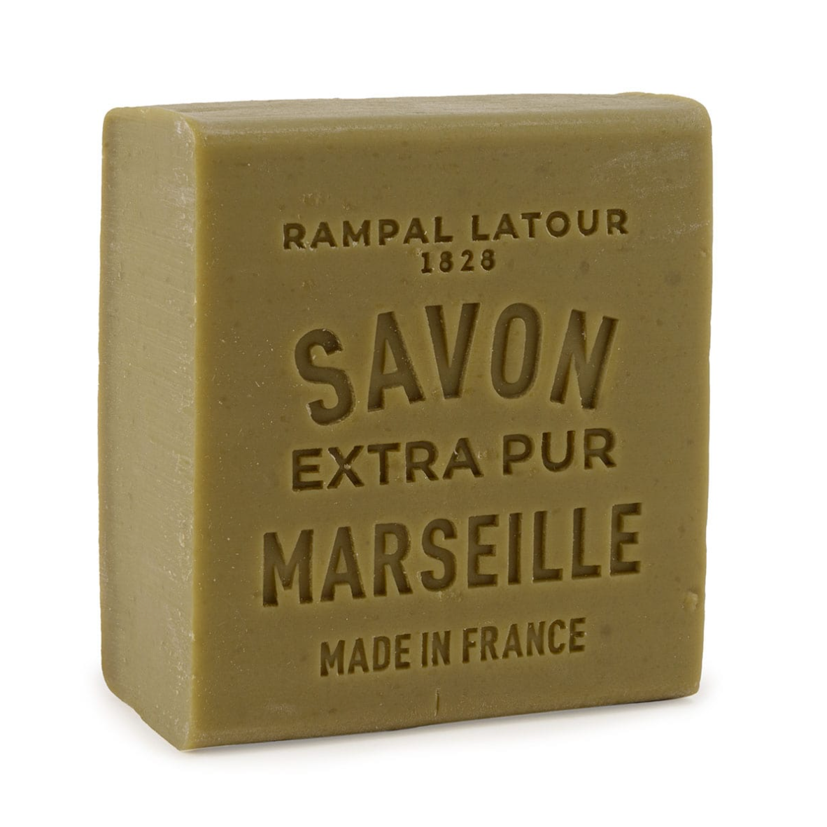 Rampal Latour Savon de Marseille Traditional 150 gram Square Soap – Green with 72% Olive Oil