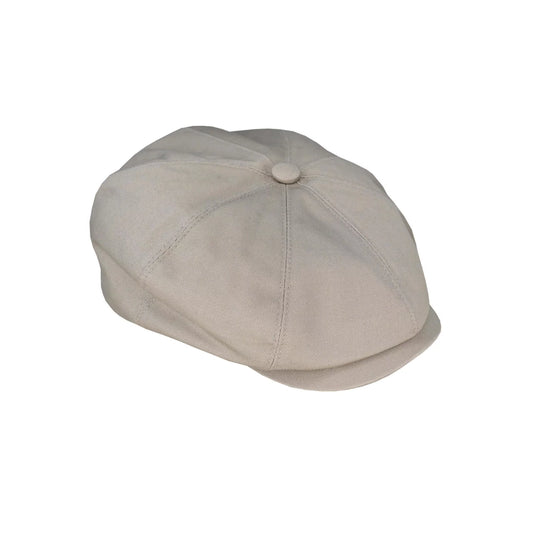 Barwon Cotton Twill Newsboy Cap - Sand