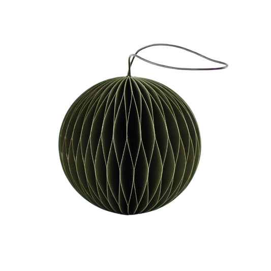 Olive Green Sphere Ornament