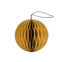 Golden Sand Paper Sphere Ornament