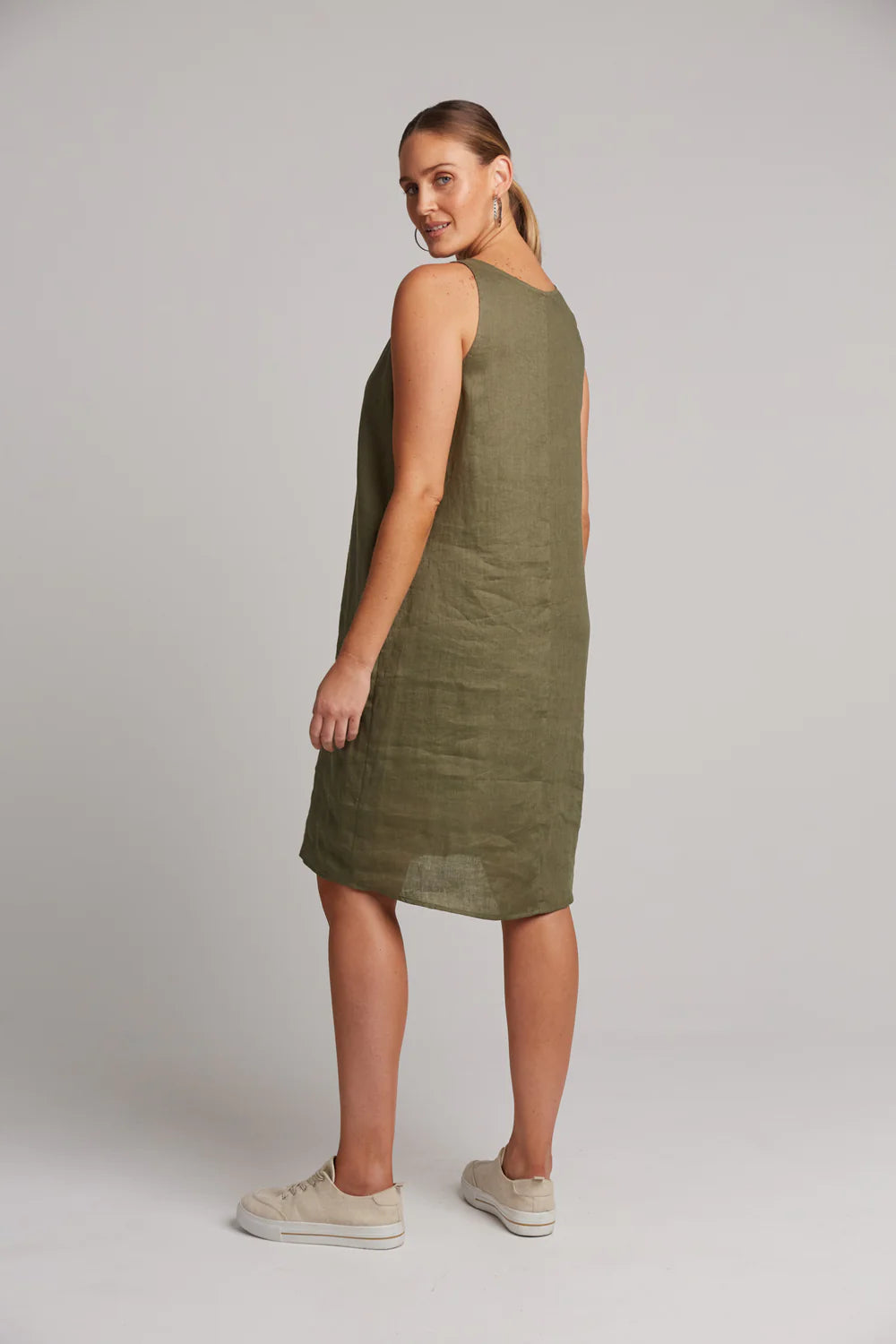 Studio Midi Dress -Khaki