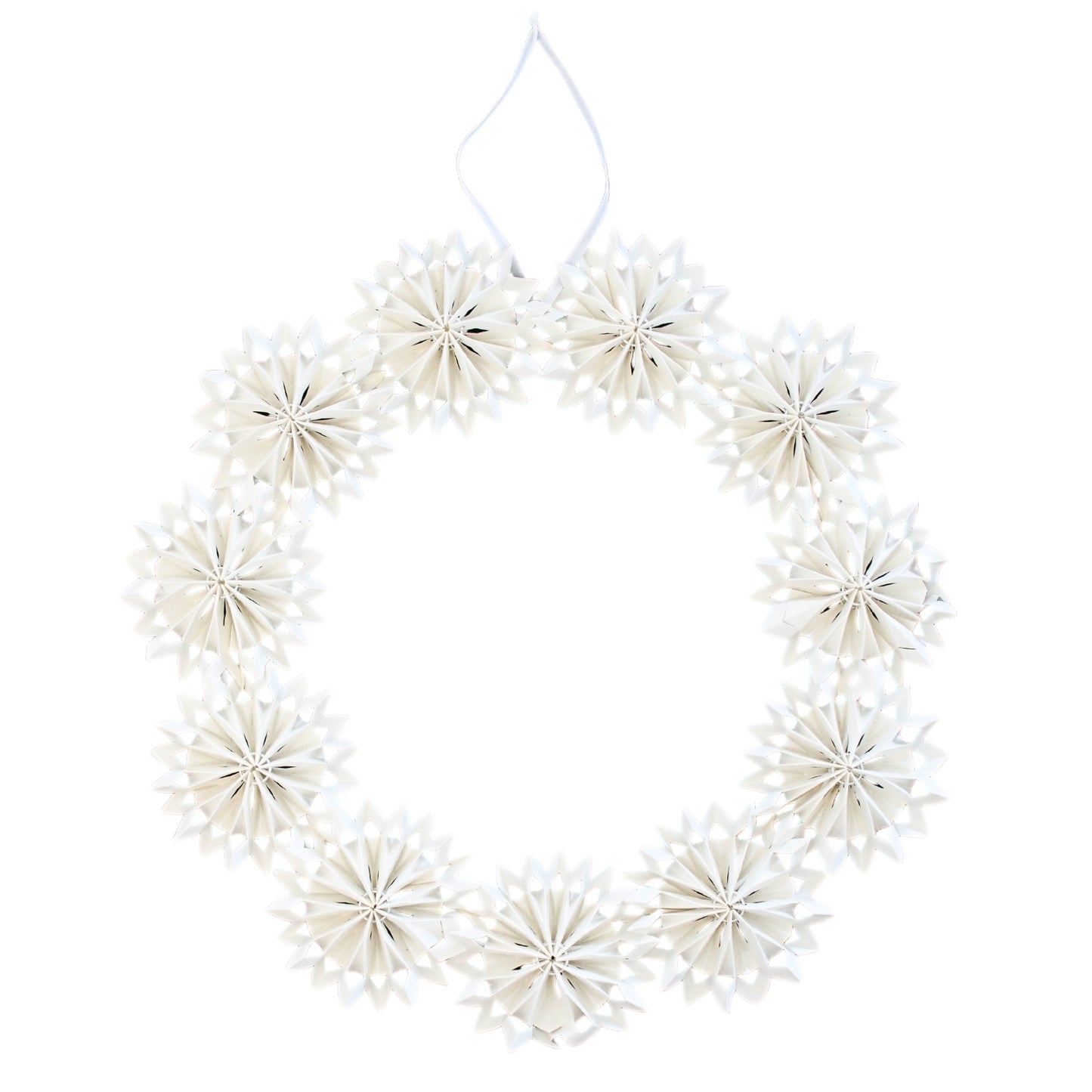 Paper Wreath- Off White