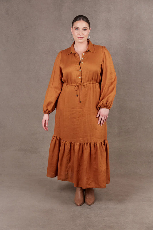 Nama Shirt Dress - Ochre