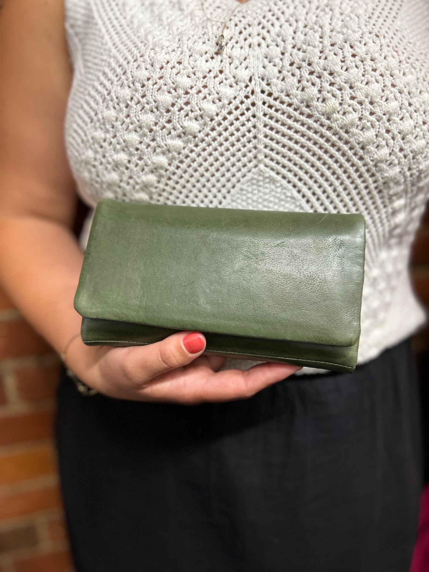 Soft Leather Essential Wallet - Olive