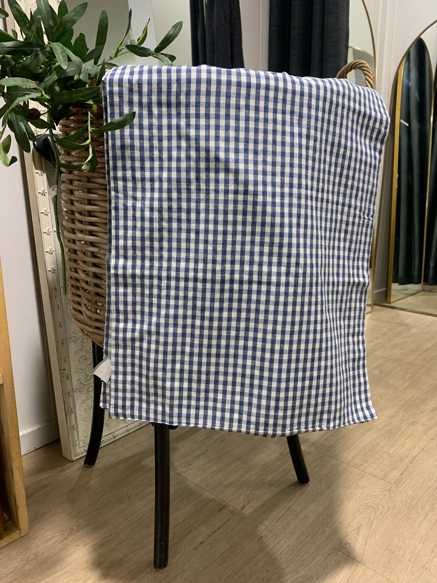 Raine & Humble Table Runner - Blueberry Gingham