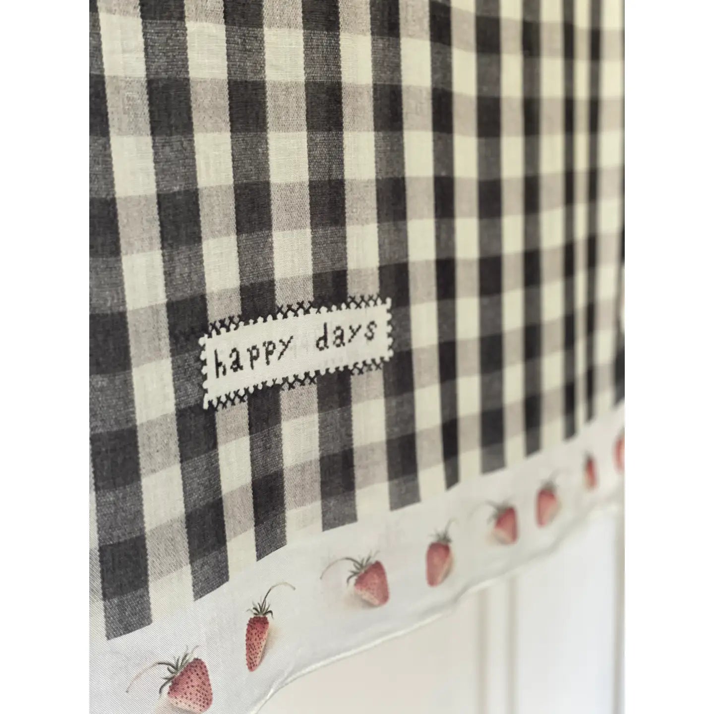 Happy Days Gingham & Strawberry Scarf