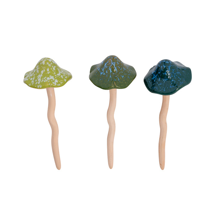 Ceramic Mushroom Green - Large