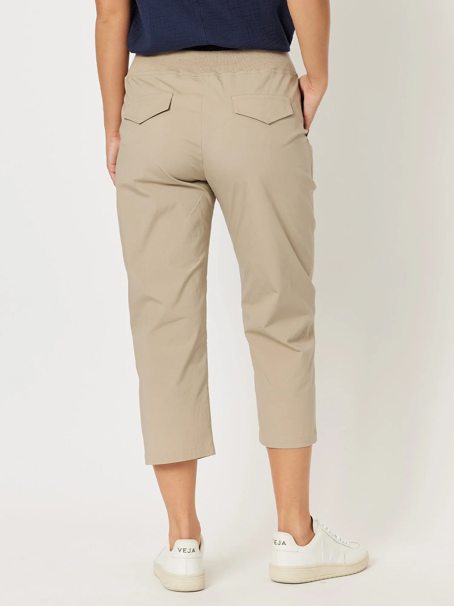 Santorini Cotton Pant- Stone