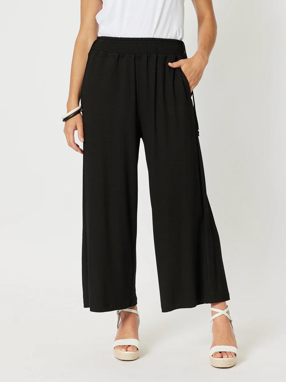 Wide Leg Jersey Pant