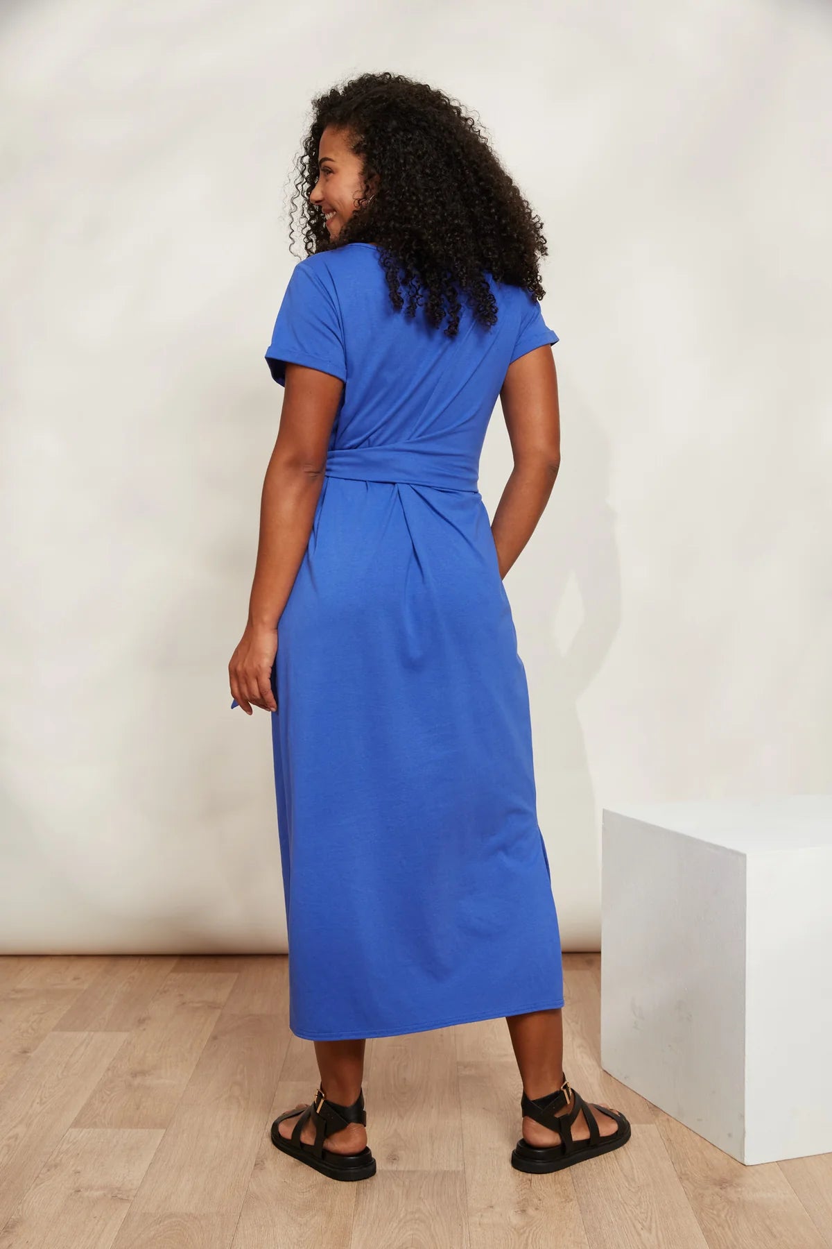 Verano Tie Dress - Cobalt