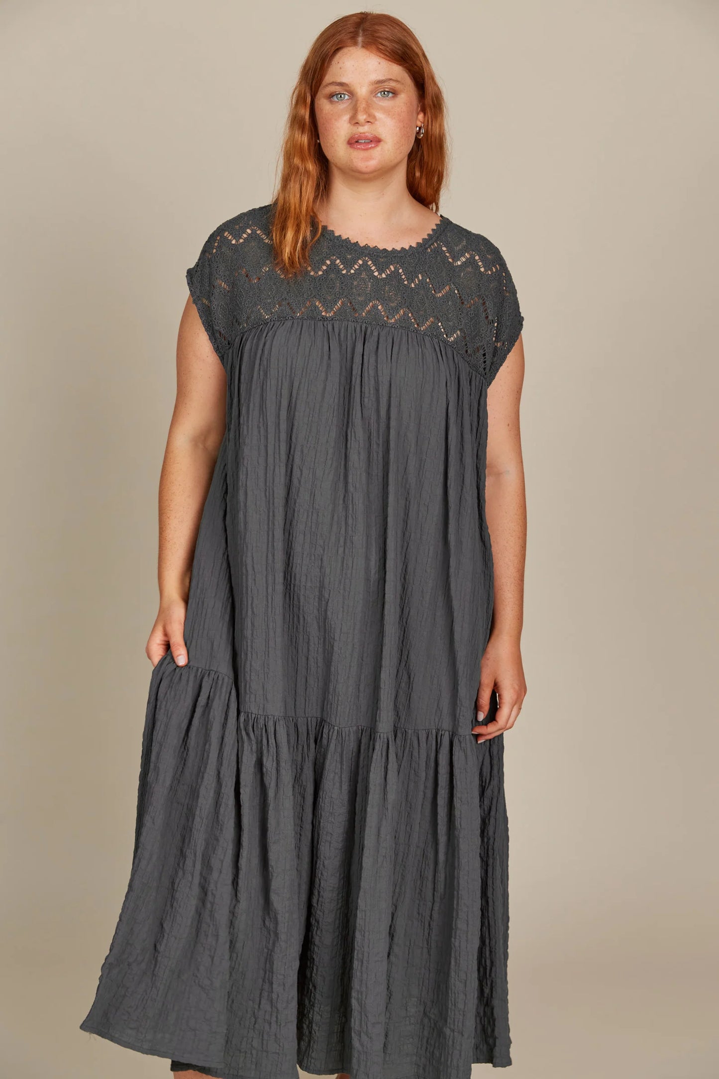 Fleur Relaxed Dress - Graphite