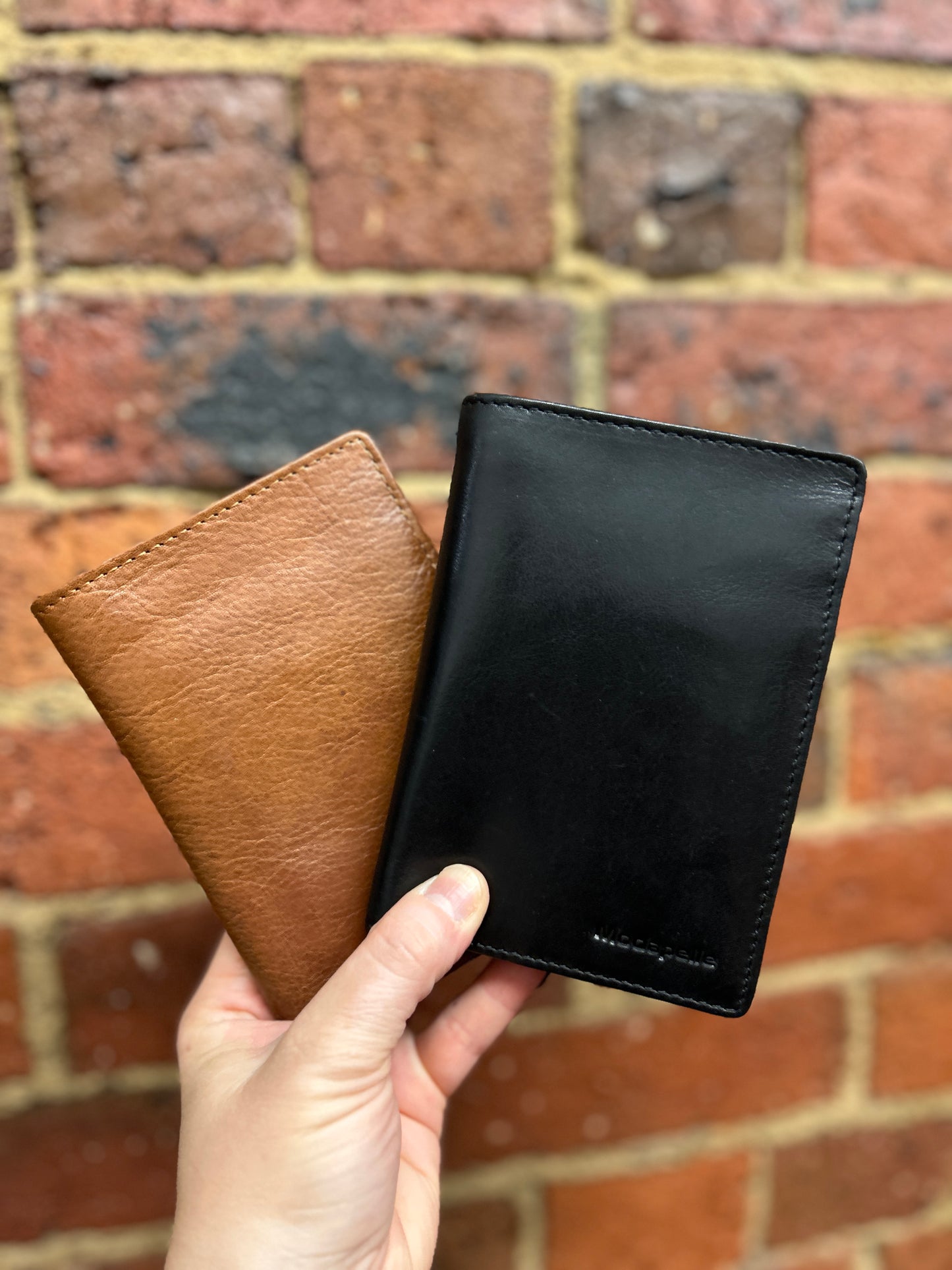 Unisex wallet - Black Leather