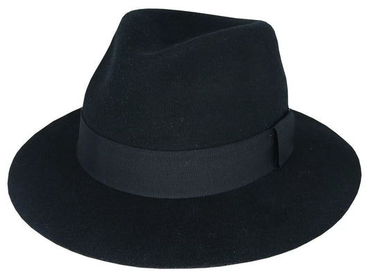 Savannah Wool Fedora - Black