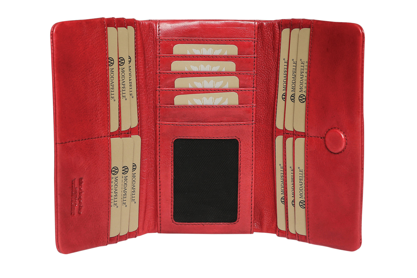 Soft Leather Essential Wallet - Red