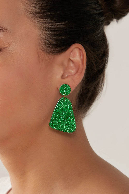 Jovial Sparkle Earring - Emerald