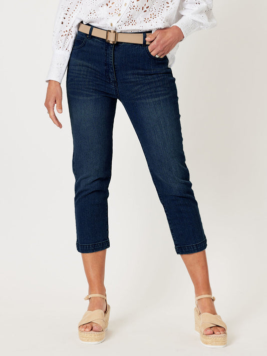 Cropped Miracle Jean - Dark Denim