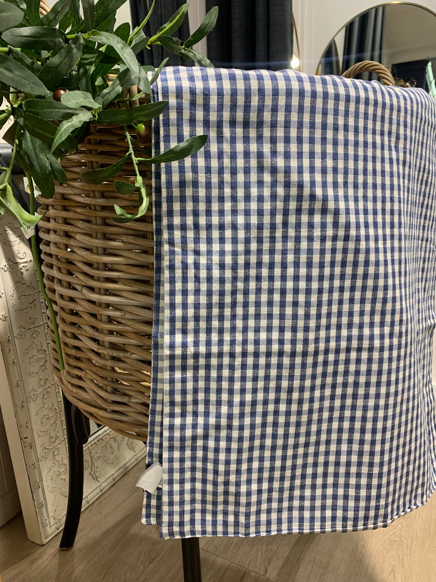 Raine & Humble Table Runner - Blueberry Gingham