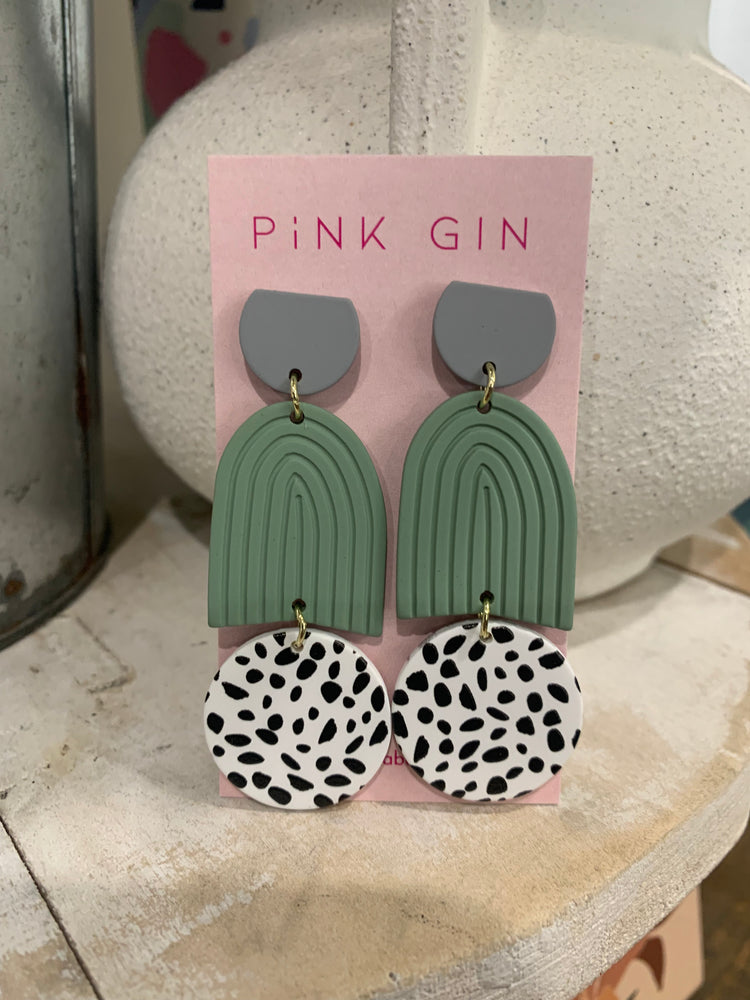 Pink gin store earrings