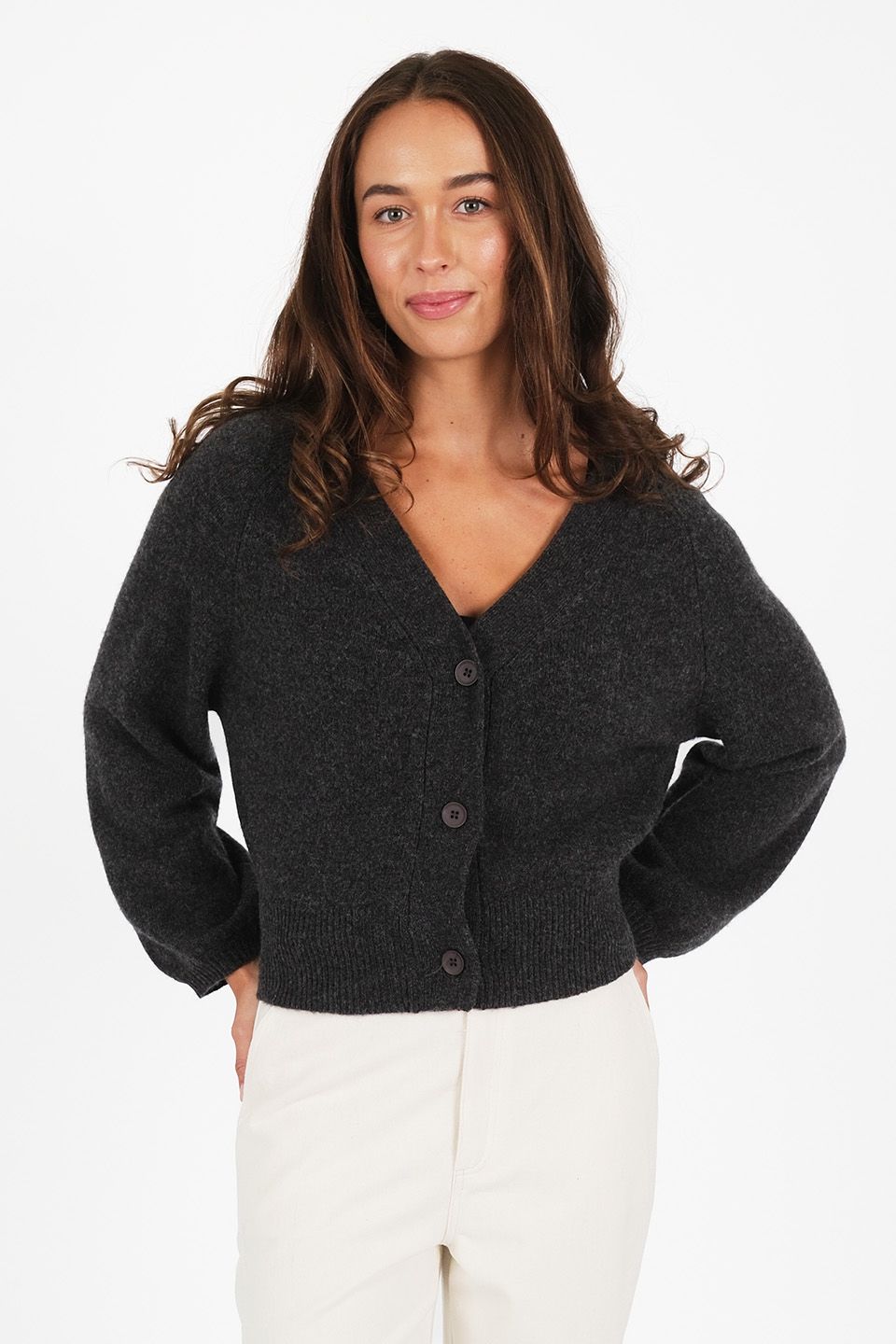 Collide Cardi - Charcoal