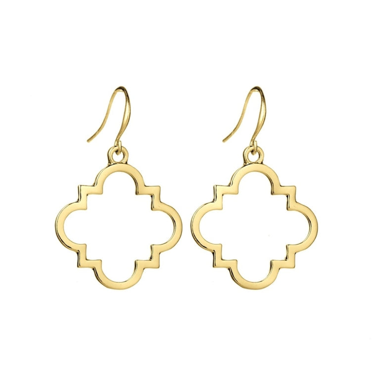 Allure Rose Gold Cut Out Drop Earring