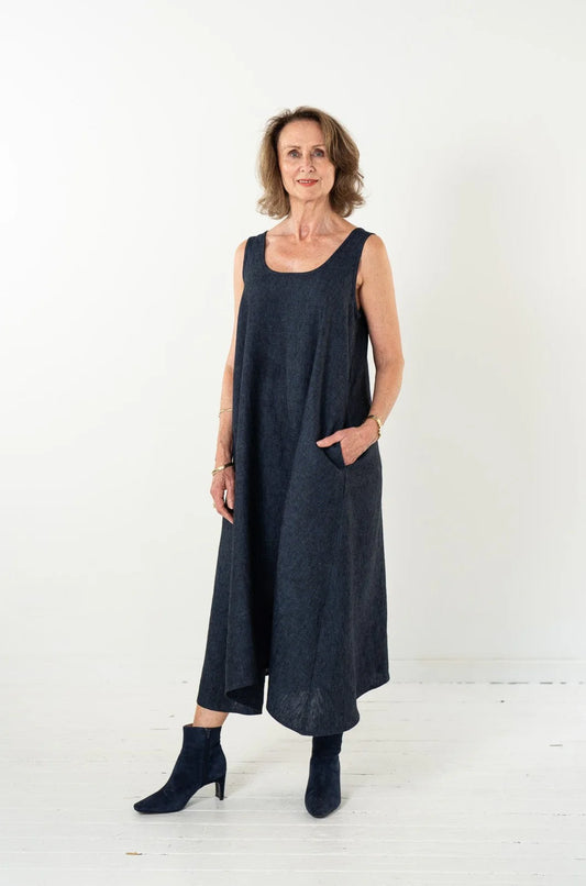 Danni Slip Dress - Navy