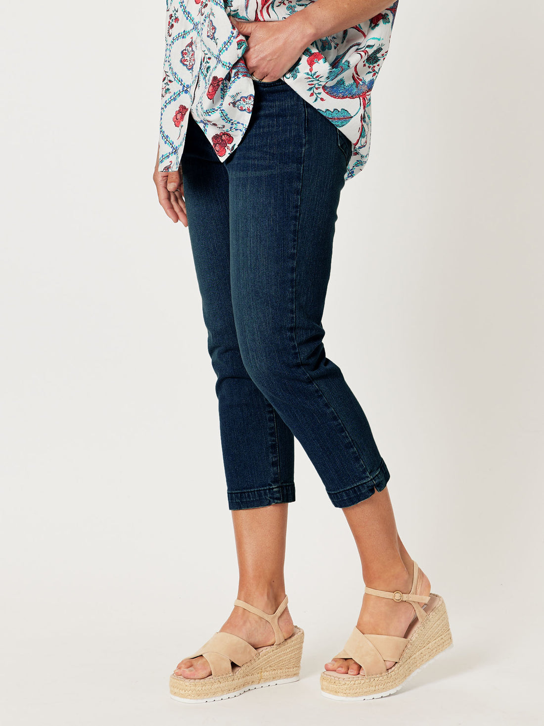 Cropped Miracle Jean - Dark Denim