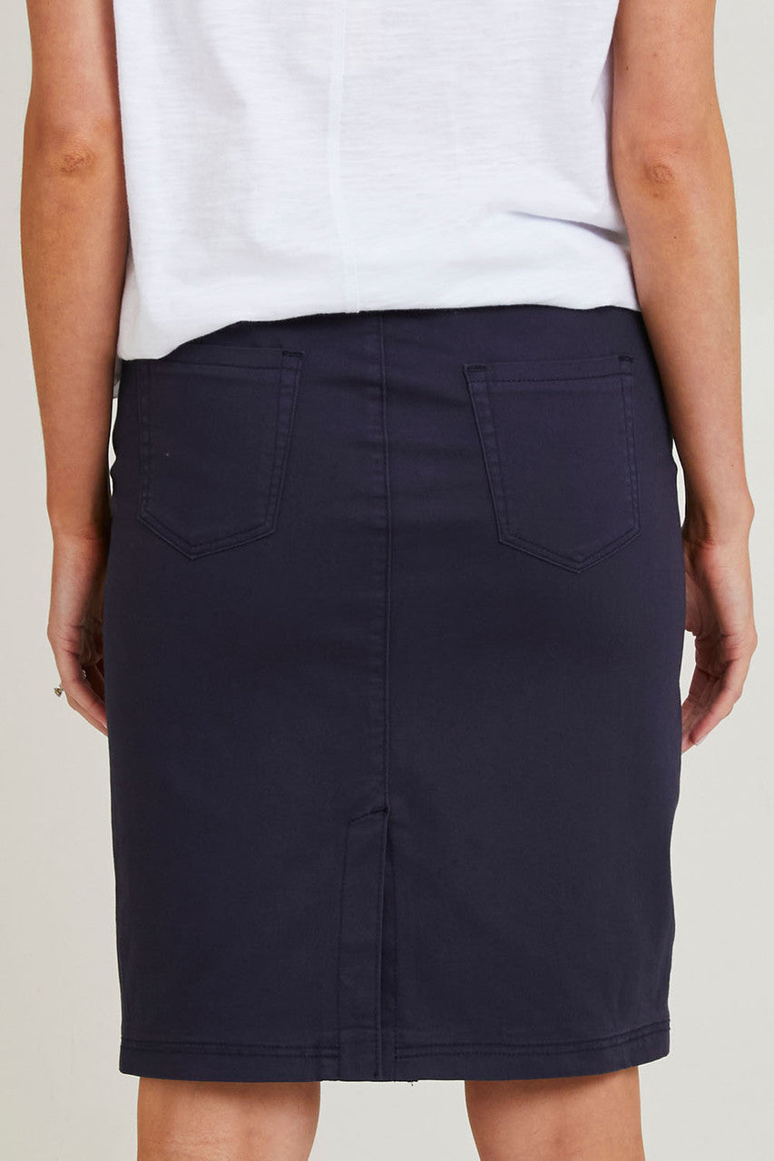 Portia Denim Skirt - Navy