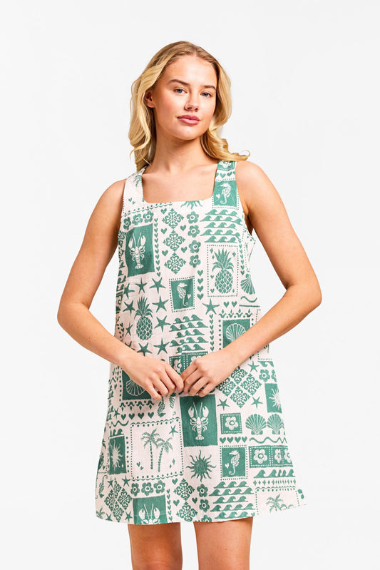 Talia Dress - Seaside Print