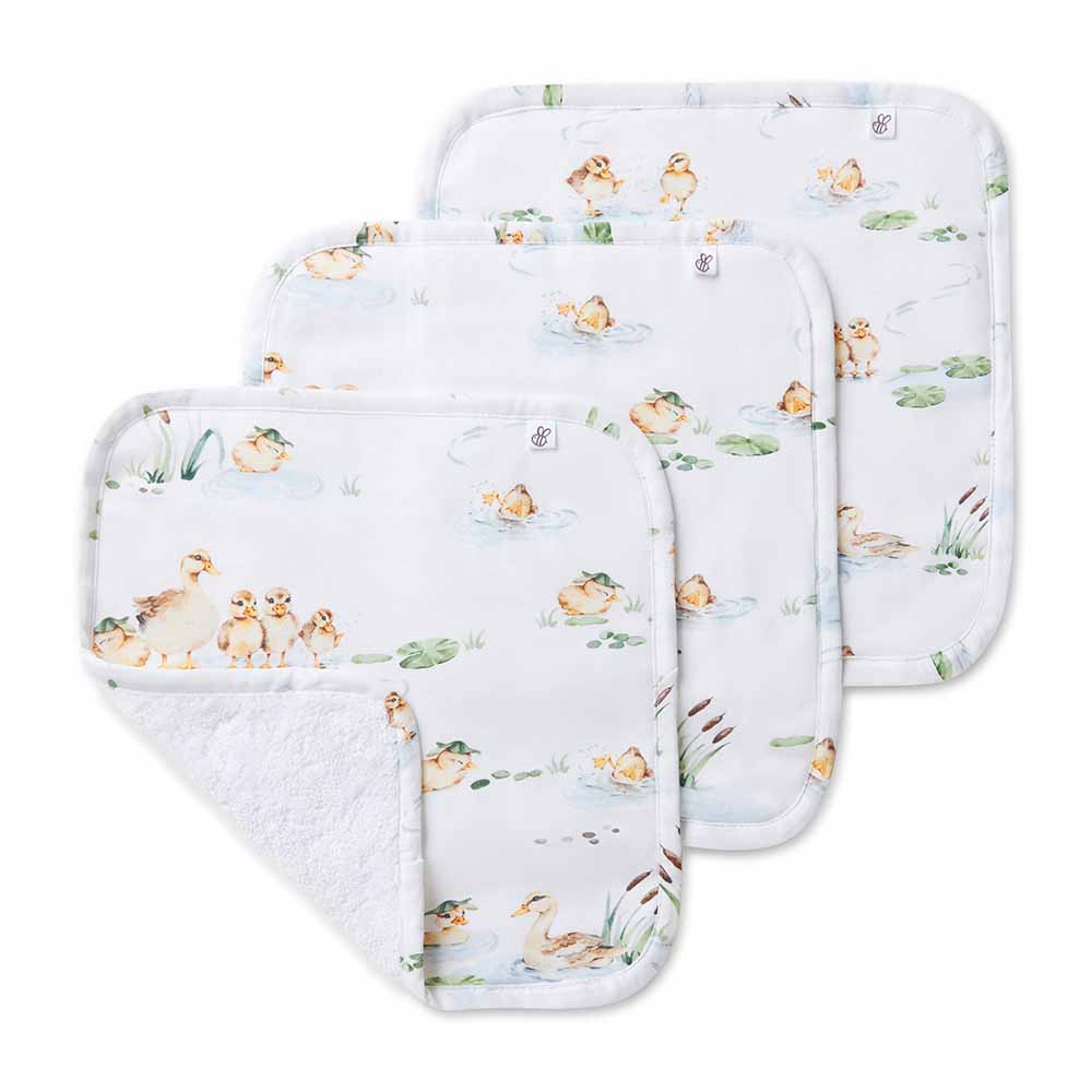 Organic Washcloths- Duck Pond