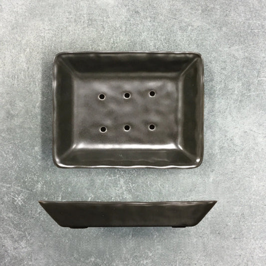 Porcelain Soap Dish - Black