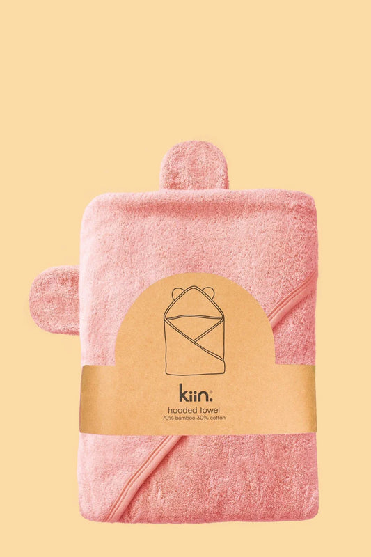 Kiin Hooded Towel - Peony