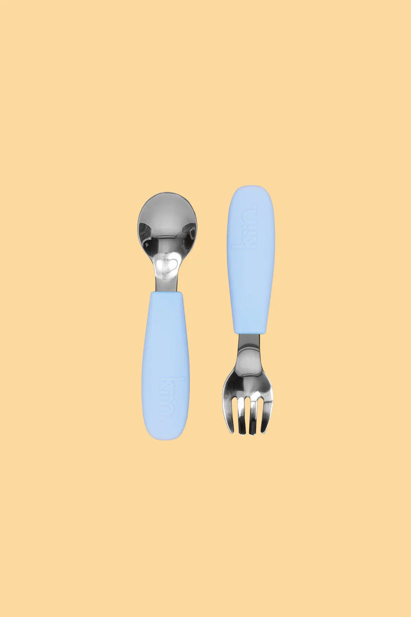 Kiin Silicone Cutlery Set- Pastel Sky