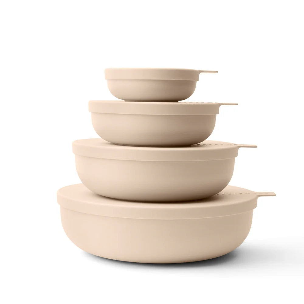 4 Piece Nesting Bowl Set- Biscotti