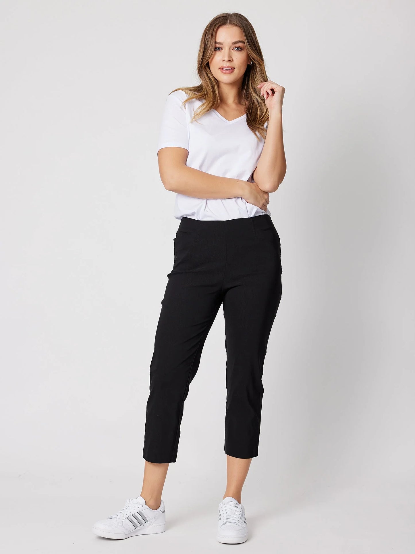 Zara Stretch 7/8 Pant - Black