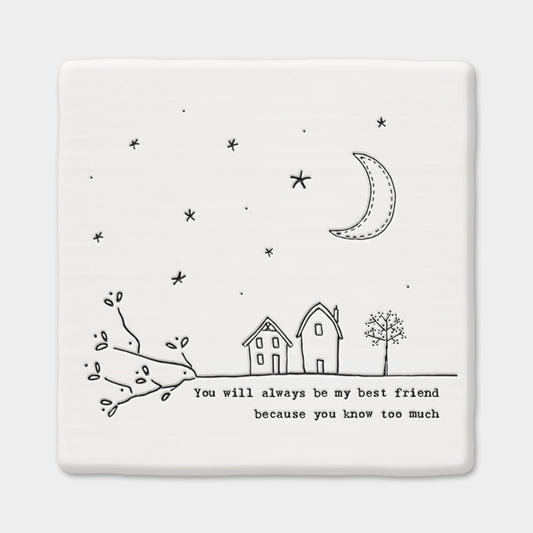 Quote Coaster - Twig Best Friend