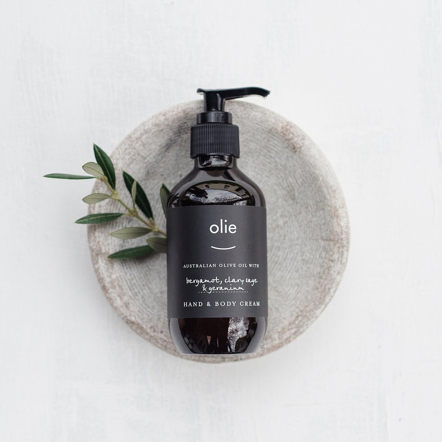 Olieve & Olie Hand and Body Cream - Bergamont, Clary Sage & Geranium