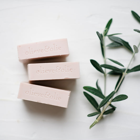 Olieve & Olie Handmade Soap - Lavender, Rose Geranium & Australian Pink Clay