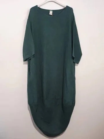 Scalloped Edge Dress - Teal